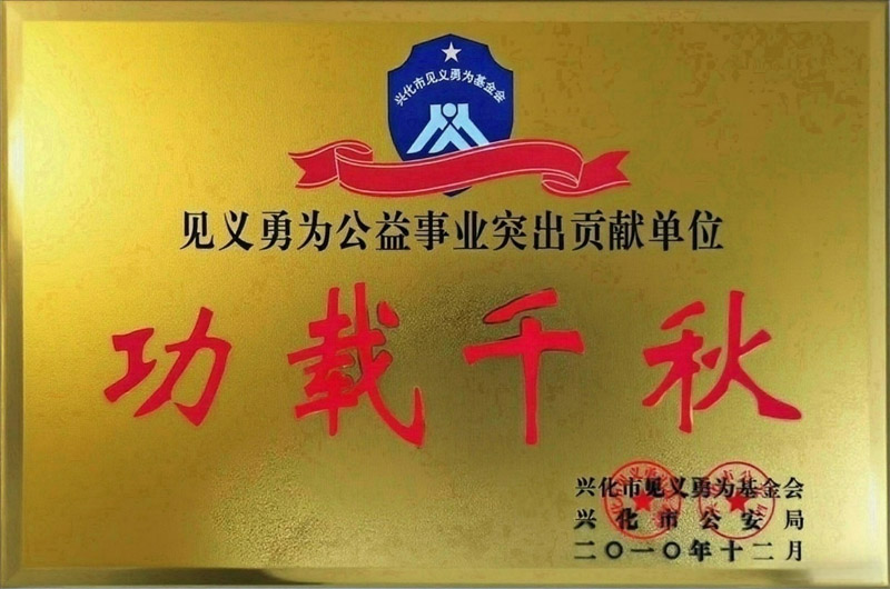 2012年見義勇為公益事業突出